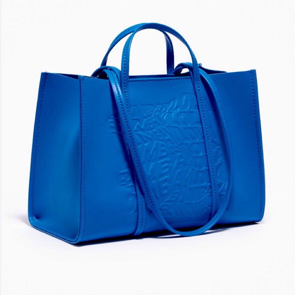 🆕 Bimba y Lola Blue Large Shopper Tote / NWT